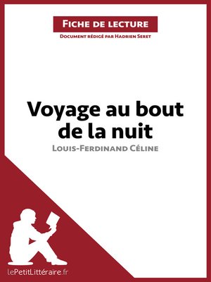 cover image of Voyage au bout de la nuit de Louis-Ferdinand Céline (Fiche de lecture)